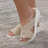 Sandales femme plates légères – tongs compensées casual été