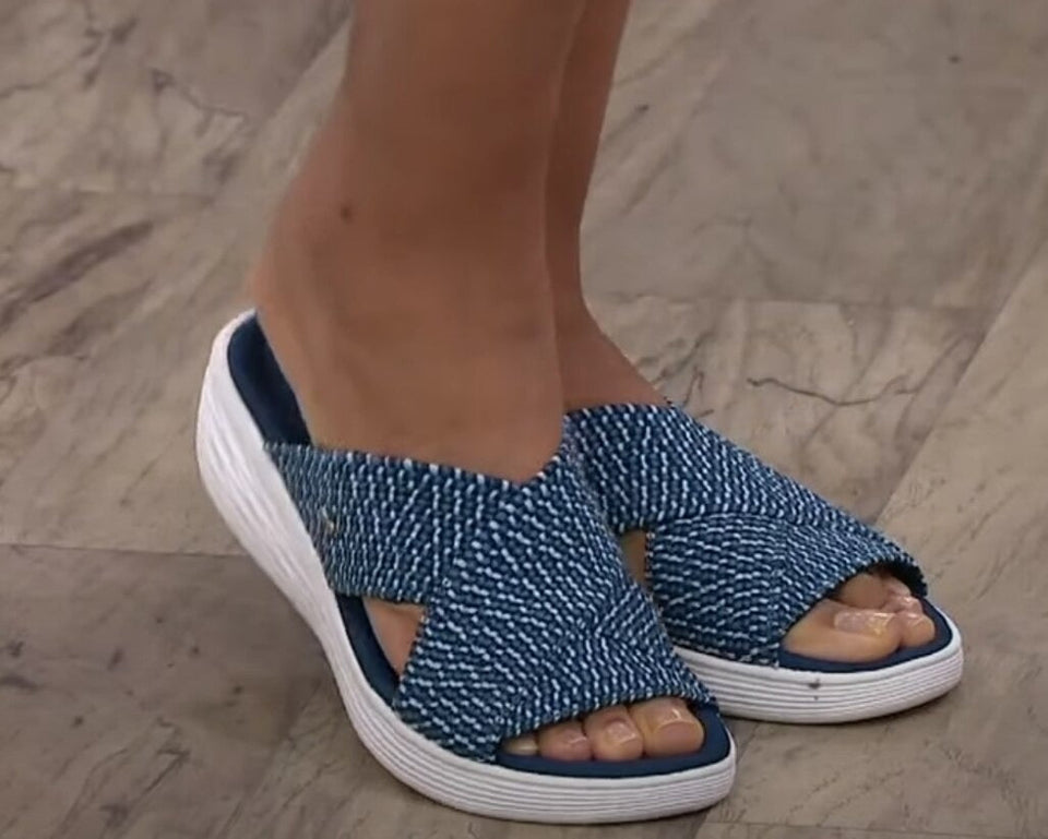 Sandales femme plates légères – tongs compensées casual été