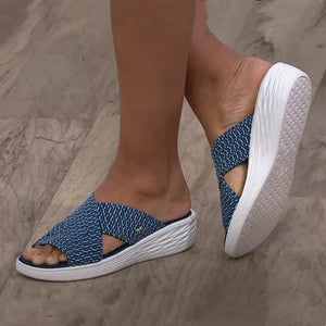Sandales femme plates légères – tongs compensées casual été